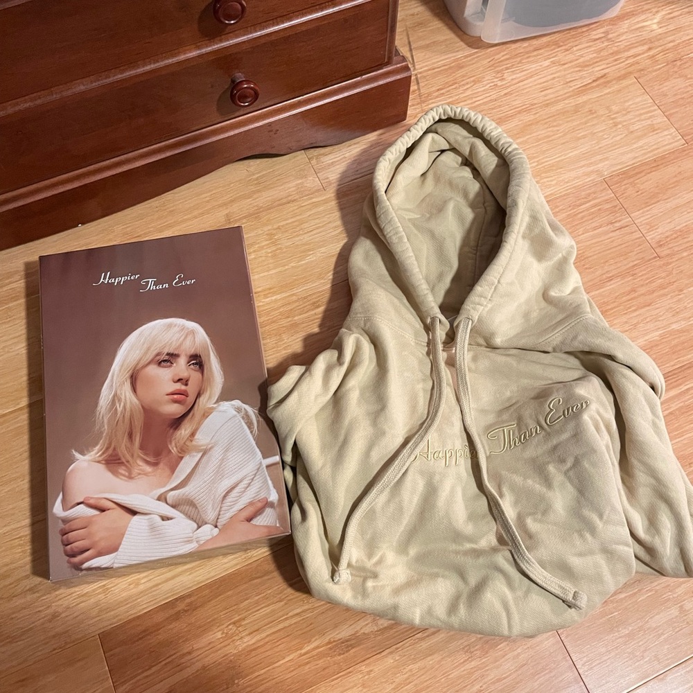 Billie Eilish Happier Than Ever Box and Sweatshirt